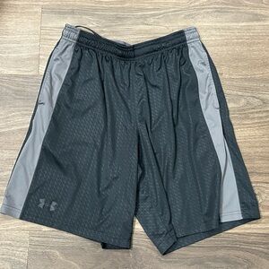 Under Armour Men's Black and Gray Athletic Shorts